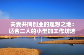 夫妻共同创业的理想之地：适合二人的小型加工作坊选择指南