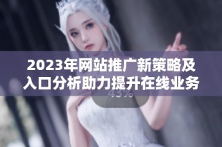 2023年网站推广新策略及入口分析助力提升在线业务增长