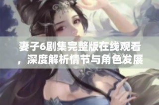 妻子6剧集完整版在线观看，深度解析情节与角色发展