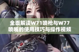 全面解读W71喷枪与W77喷嘴的使用技巧与操作视频解析