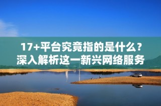 17+平台究竟指的是什么？深入解析这一新兴网络服务的意义与影响