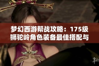 梦幻西游帮战攻略：175级狮驼岭角色装备最佳搭配与选购建议