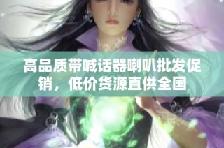 高品质带喊话器喇叭批发促销，低价货源直供全国
