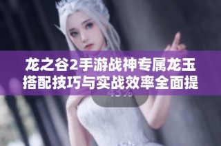 龙之谷2手游战神专属龙玉搭配技巧与实战效率全面提升指南