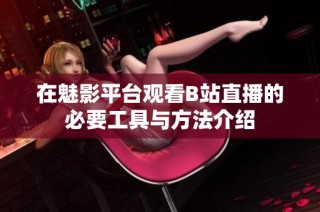 在魅影平台观看B站直播的必要工具与方法介绍