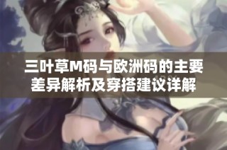 三叶草M码与欧洲码的主要差异解析及穿搭建议详解