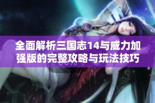 全面解析三国志14与威力加强版的完整攻略与玩法技巧