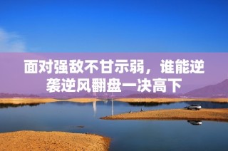 面对强敌不甘示弱，谁能逆袭逆风翻盘一决高下