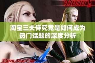 淘宝三夫侍究竟是如何成为热门话题的深度分析