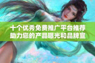十个优秀免费推广平台推荐助力您的产品曝光和品牌宣传