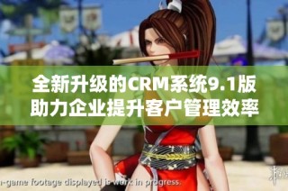 全新升级的CRM系统9.1版助力企业提升客户管理效率