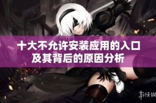 十大不允许安装应用的入口及其背后的原因分析