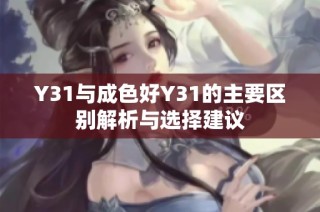 Y31与成色好Y31的主要区别解析与选择建议