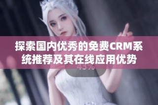 探索国内优秀的免费CRM系统推荐及其在线应用优势