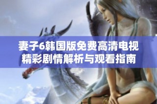 妻子6韩国版免费高清电视精彩剧情解析与观看指南