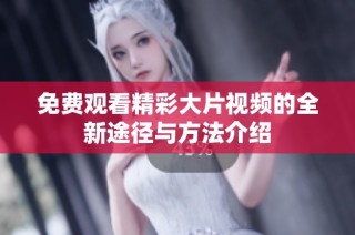 免费观看精彩大片视频的全新途径与方法介绍