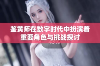 鉴黄师在数字时代中扮演着重要角色与挑战探讨