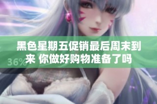 黑色星期五促销最后周末到来 你做好购物准备了吗