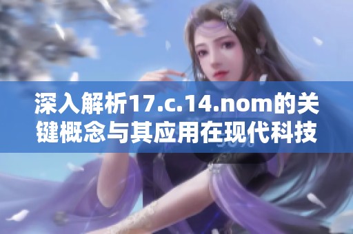 深入解析17.c.14.nom的关键概念与其应用在现代科技中的重要性