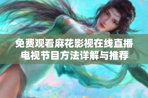 免费观看麻花影视在线直播电视节目方法详解与推荐