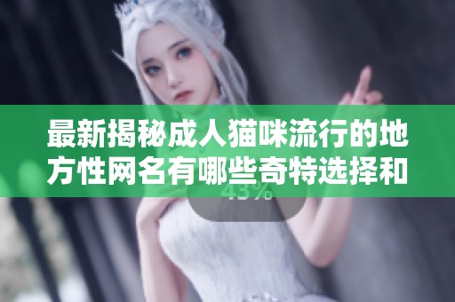 最新揭秘成人猫咪流行的地方性网名有哪些奇特选择和趋势分析
