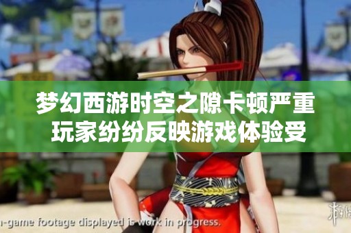 梦幻西游时空之隙卡顿严重 玩家纷纷反映游戏体验受损