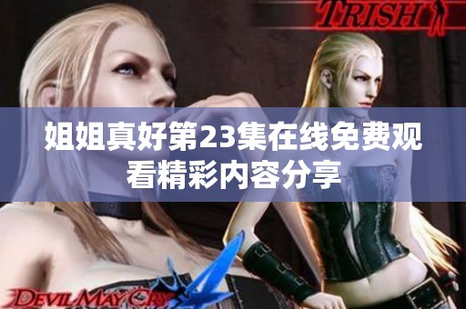 姐姐真好第23集在线免费观看精彩内容分享