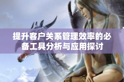 提升客户关系管理效率的必备工具分析与应用探讨