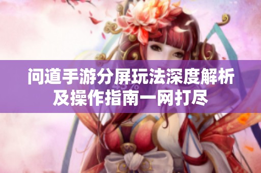 问道手游分屏玩法深度解析及操作指南一网打尽