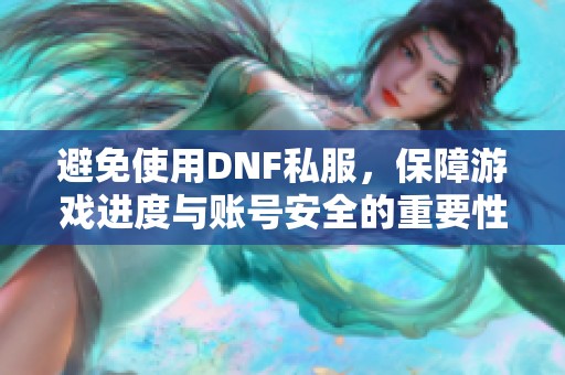 避免使用DNF私服，保障游戏进度与账号安全的重要性分析