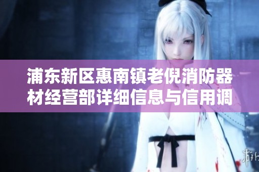 浦东新区惠南镇老倪消防器材经营部详细信息与信用调研分析