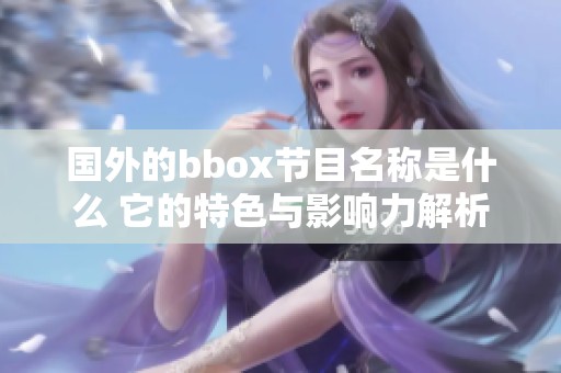 国外的bbox节目名称是什么 它的特色与影响力解析