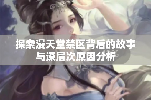 探索漫天堂禁区背后的故事与深层次原因分析