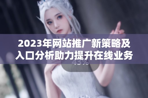 2023年网站推广新策略及入口分析助力提升在线业务增长