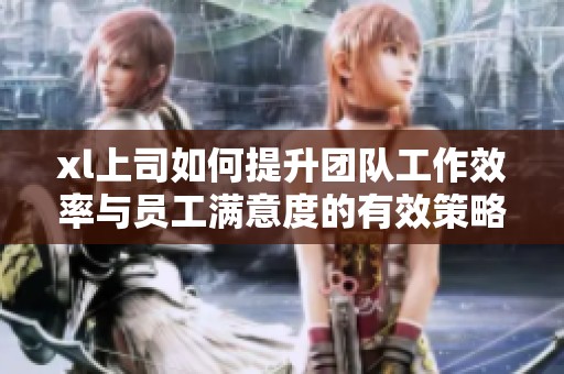 xl上司如何提升团队工作效率与员工满意度的有效策略