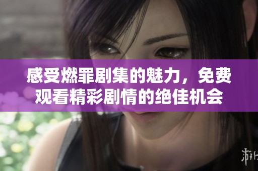 感受燃罪剧集的魅力，免费观看精彩剧情的绝佳机会