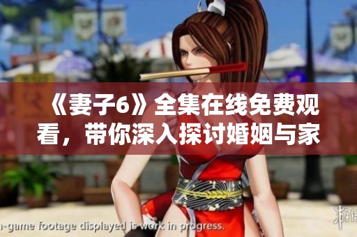 《妻子6》全集在线免费观看，带你深入探讨婚姻与家庭之路