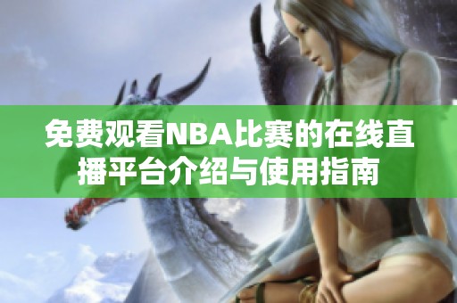 免费观看NBA比赛的在线直播平台介绍与使用指南