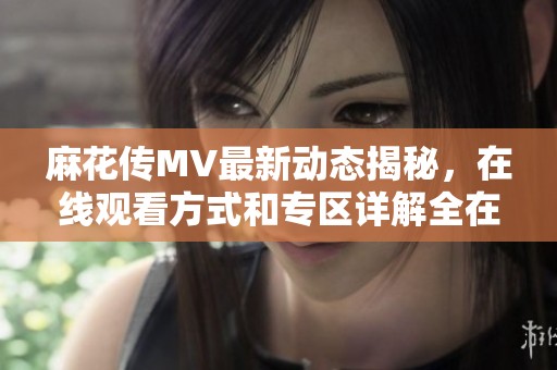麻花传MV最新动态揭秘，在线观看方式和专区详解全在这里